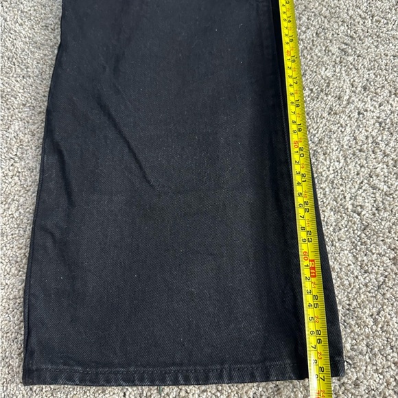 Rollas Heidi High Rise Loose Straight Jean Black 31 12 baggy grunge edgy punk - Picture 12 of 13